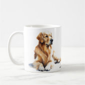 Golden Retriever Waterverf Ai Koffiemok (Links)