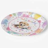 Golden Retriever Waterverf Papier Bord (Gekanteld)