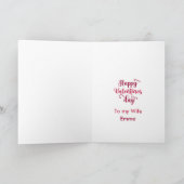 Golden Retriever Waterverf Valentijnsdag kaart (Binnen)