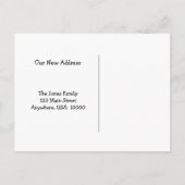 Golden Retriever We hebben een nieuw adres verplaa Aankondigingskaart (Achterkant)