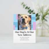 Golden Retriever We hebben Pet Dog foto verplaatst Aankondiging (Staand voorkant)