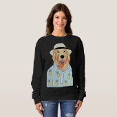 Golden Retriever Wearing Clothes Trui (Voorkant volledig)