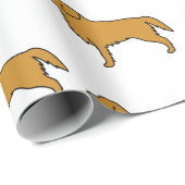 Golden Retriever Wedding Paper Cadeaupapier (Rol Hoek)