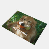 Golden Retriever Welkom Deurmat (Schuin)