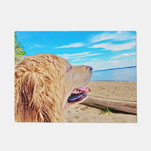 Golden Retriever Welkom Matt Deurmat (Voorkant)