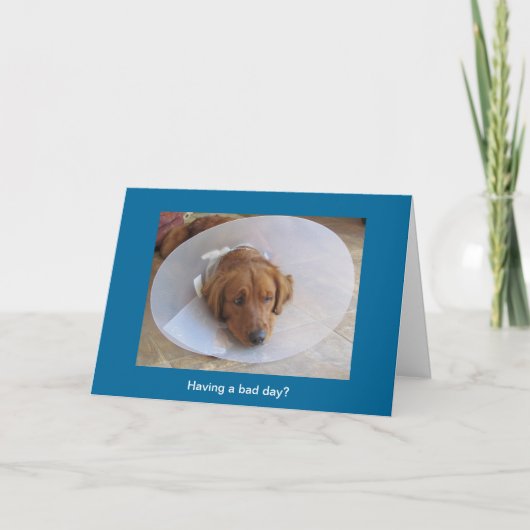 Golden Retriever Wenskaart Cone Kaart (Voorkant)