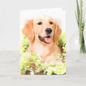 Golden Retriever Wenskaart Kaart (Voorkant)