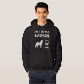 Golden Retriever Wine Hoodie (Voorkant volledig)
