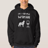 Golden Retriever Wine Hoodie (Voorkant)