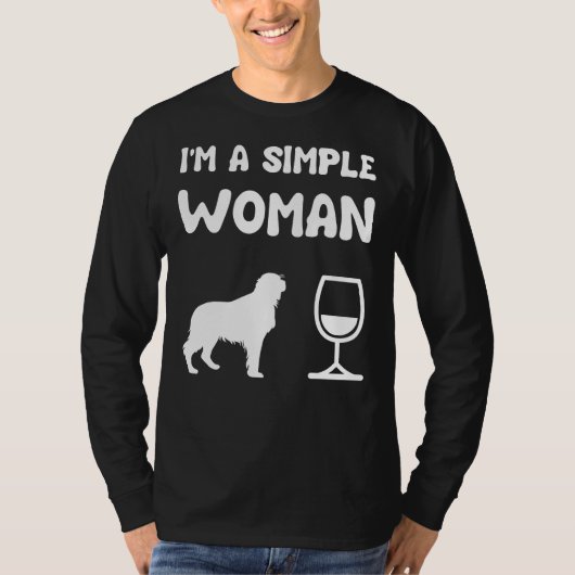 Golden Retriever Wine T-shirt (Voorkant)