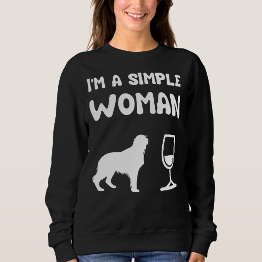 Golden Retriever Wine Trui (Voorkant)