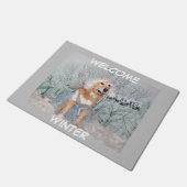 Golden Retriever Winter Fairy  Deurmat (Schuin)