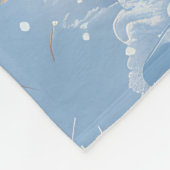 Golden Retriever Winter Wonderland Kerstvreugde Fleece Deken (Hoek)