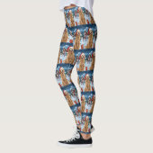 Golden Retriever Winter Wonderland Kerstvreugde Leggings (Links)