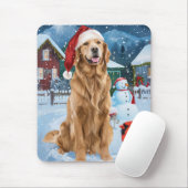 Golden Retriever Winter Wonderland Kerstvreugde Muismat (Met muis)
