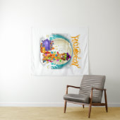 Golden Retriever Witch Costumes  Halloween Lights Wandkleed (In Situ (horizontaal))