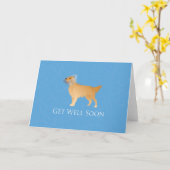 Golden Retriever wordt snel goed Kaart (Gele Bloem)