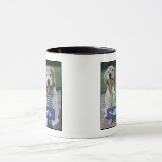 Golden Retriever World's Beste Pap Vaderdag Mok (Midden)