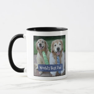 Golden Retriever World's beste pap Vaderdag Mok