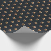 Golden Retriever Wrapping Paper | Gouden en zwart Cadeaupapier (Hoek)