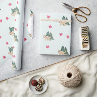 Golden Retriever wrapppapier Cadeaupapier