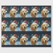 Golden Retriever wrapppapier Cadeaupapier (Vlak)