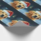 Golden Retriever wrapppapier Cadeaupapier (Hoek)