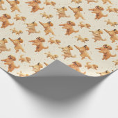 Golden Retriever wrapppapier Cadeaupapier (Hoek)