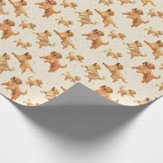 Golden Retriever wrapppapier Cadeaupapier