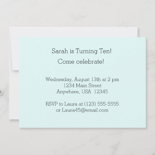 Golden Retriever Yay Het is een feestuitnodiging Kaart (Achterkant)