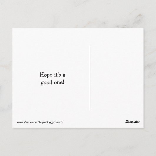 Golden Retriever Yay is jouw verjaardag Briefkaart (Achterkant)