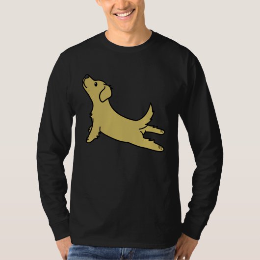 Golden Retriever Yoga  Dog T-shirt (Voorkant)
