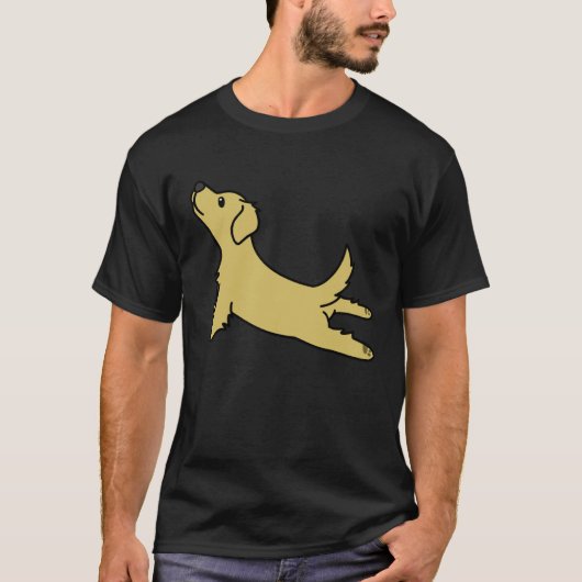Golden Retriever Yoga Dog T-shirt (Voorkant)