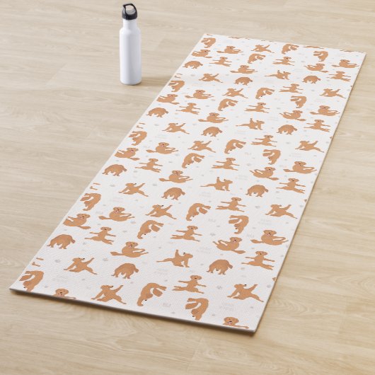 Golden Retriever yoga pose Yogamat (In situ)