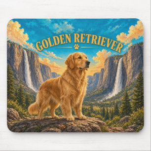 Golden Retriever, Yosemite Valley Vintage Honden K Muismat