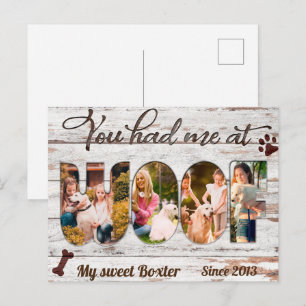 Golden Retriever You Had Me At Woof Cadeau voor Ho Briefkaart
