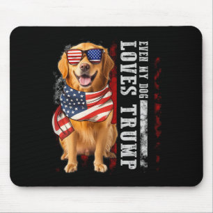 Golden Retriever Zelfs mijn hond houdt van Trump Muismat