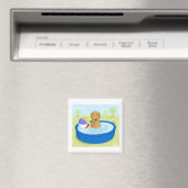 Golden Retriever "Zomer" Magneet (Insitu (Vaatwasser))