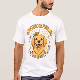 Golden Retriever Zonneschijn Op Vier Benen Shirt