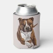 Golden Retriever zwemmen Blikjeskoeler (Blikje Voorkant)