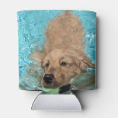 Golden Retriever zwemmen Blikjeskoeler (Achterkant)