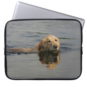 Golden Retriever zwemmen Laptop Sleeve