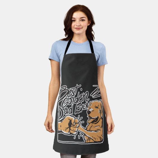 Golden Retriever's beste vriend ooit T-Shirt Schort (Gedragen)