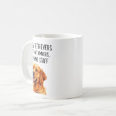 Golden Retrievers Do Not Have Owners They Have Sta Koffiemok (Voorkant links)