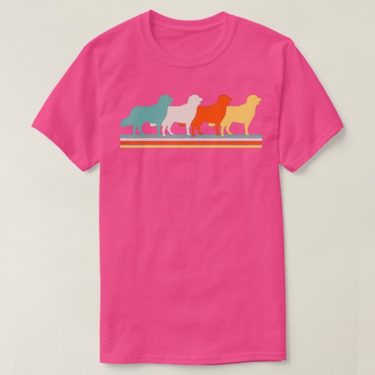 Golden Retrievers Dog Retro T-shirt (Design voorkant)