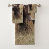 Golden Retrievers, eendenjacht Poster C Bad Handdoek (Insitu)