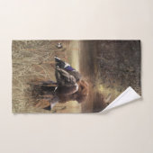 Golden Retrievers, eendenjacht Poster C Bad Handdoek (Handdoek)