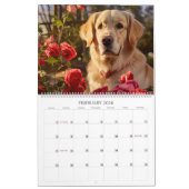 Golden Retrievers en Flowers Hondenliefhebber Kalender (Feb 2026)