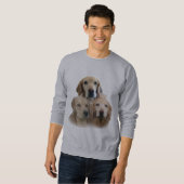 Golden Retrievers Fabulous Faces Sweatshirt (Voorkant volledig)