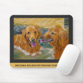 Golden Retrievers Frolic Mousepad Muismat (Met muis)